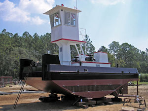 New MIF Dredge Workboat, 2- 671 Detroit Diesel Engines - 400 hp, Twin Propeller, A-Frame, Enclosed Cabin, 44' x 12'